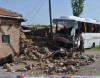 Dəhşətli avtobus qəzası: 1 ölü 15 yaralı