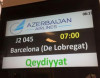 Bakı-Barselona-Bakı marşrutu üzrə ilk birbaşa aviareys