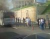 Bakıda avtobus yandı