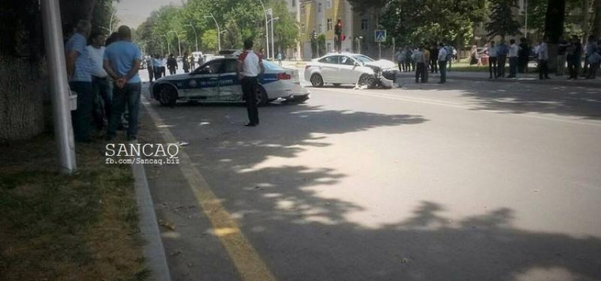 Yol polisi qəza törətdi - bir ölü