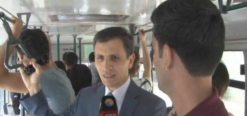 Deputatlırımız avtobusda