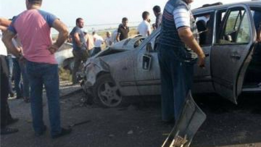 Bakıda iki maşın toqquşdu