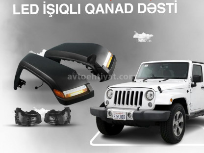 jeep wrangler led isiqli qanad desti