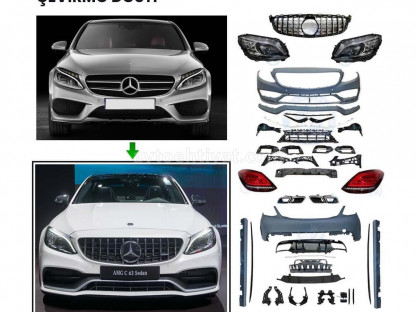 C-class modelinin AMG C63 paketə yığılması