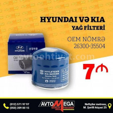 Hyundai Kia yağ filteri