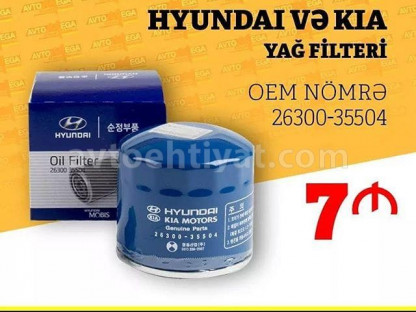 Hyundai Kia yağ filteri