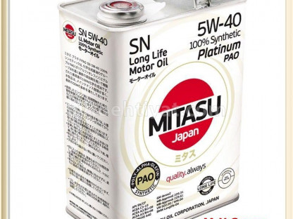 Mitasu Platinum 5W-30, 5W-40 motor yagları