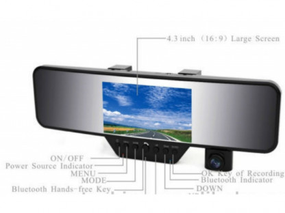 Avto registrat bluetooth 1,2,3 kamerali
